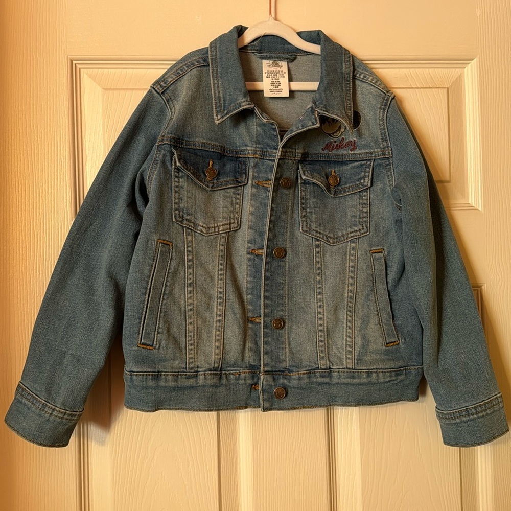 Disney Mickey denim jacket. Size 5/6
